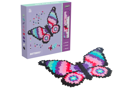 Plus Plus dėlionė pagal skaičius DRUGELIS, 800 det.