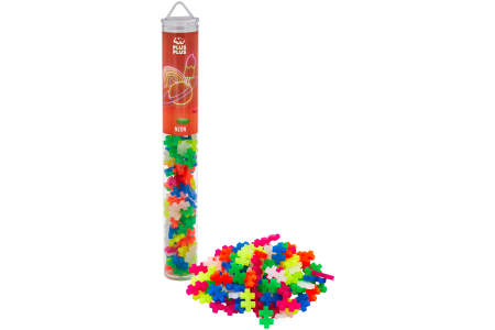 Plus Plus konstruktorius, Mini neoninių spalvų, 100 det.