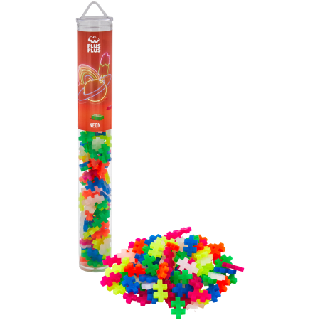 4024plus-plusneonmixtube100productpng_1746529980 Plus Plus konstruktorius, Mini neoninių spalvų, 100 det.