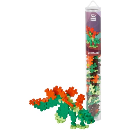 4093plus-plusstegosaurustube100pcsproduct_1746527409 Plus Plus DINOZAURAI, Stegozauras, 100 det.