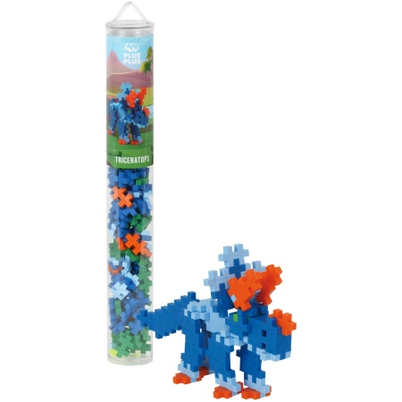 4094plus-plustriceratopstube100pcsproduct_1746527481 Plus Plus DINOZAURAI, Triceratopas, 100 det.