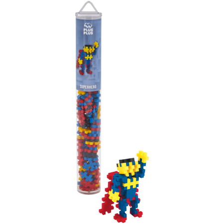 4106plus-plussuperherotube100pcsproductbuildsuperheropng_1746529468 Plus Plus konstruktorius, SUPER HEROJUS, 100 det.