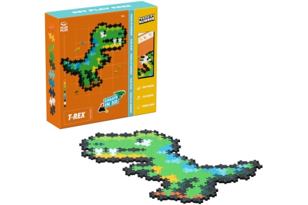 Plus Plus dėlionė pagal skaičius, T-REX, 250 det.