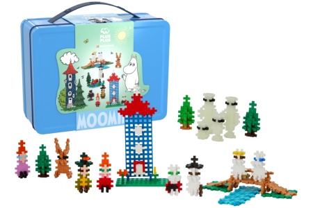 Plus Plus konstruktorius Troliai Mumiai Muminukų slėnis, mėlynas lagaminas