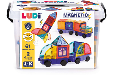 LUDI magnetinis konstruktorius su ratais