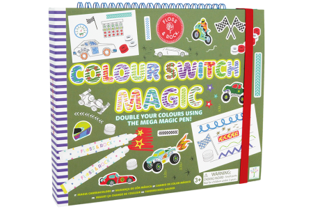 Spalvinimo knygelė su magiškais flomasteriais, Mašinos