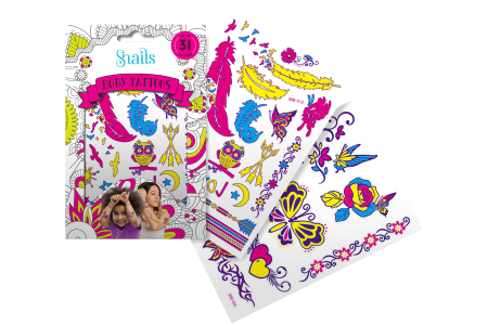 Snails kūno tatuiruotė Neonas N