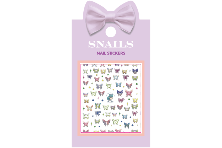 Snails nagų lipdukai, Drugelių pieva