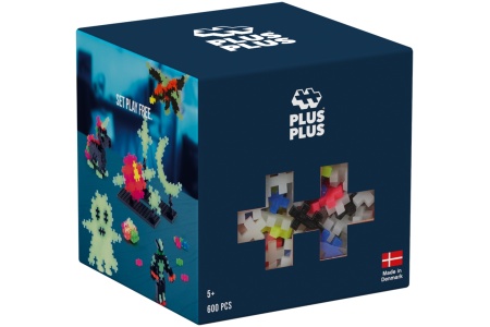 Plus Plus konstruktorius, šviečia tamsoje, 600 det.