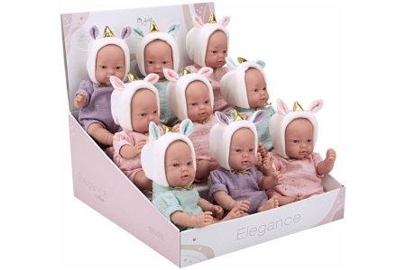 Arias kūdikėlis su vienaragio kepuryte, 28 cm