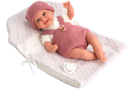 Arias kūdikėlis su rožine mova, 35 cm