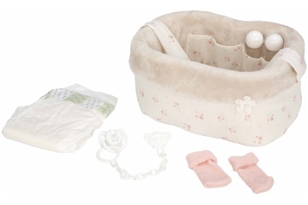 Arias lėlės kūdikio lauknešėlis su gėlytėmis