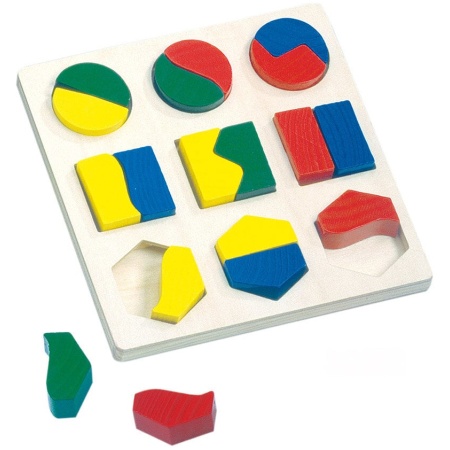 Medinė geometrinių formų dėlionė