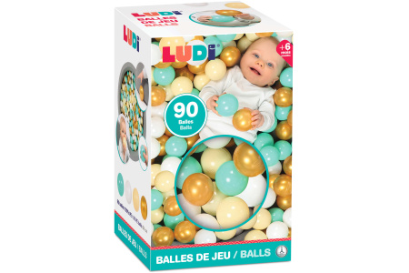 LUDI spalvoti kamuoliukai, 90 vnt.