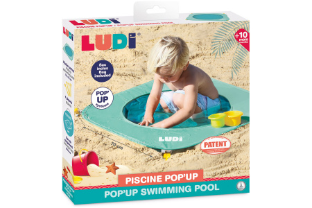LUDI baseinas, išskleidžiamas, žalias