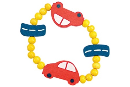 Apyrankė su mediniais karoliukais, Automobiliukai