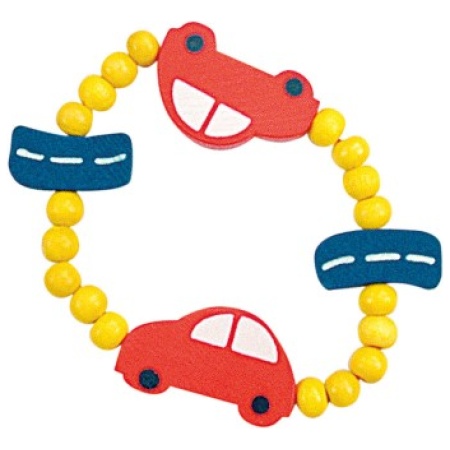 Apyrankė su mediniais karoliukais, Automobiliukai