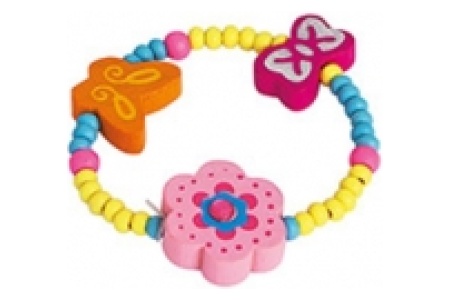 Apyrankė su mediniais karoliukais, Gėlytė