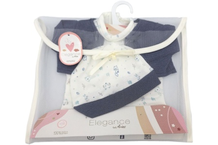 Arias lėlės kūdikio rūbeliai, 42 cm