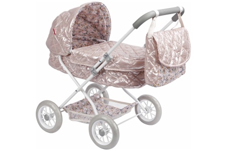 Arias lėlės kūdikio vežimėlis, blizgantis, 55 cm