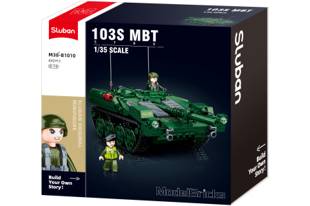 Sluban konstruktorius, Stridsvagn 103 kovinis tankas, 692 det.