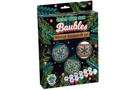 Splat Planet 3D medinis paveikslas, Kalėdiniai žaisliukai