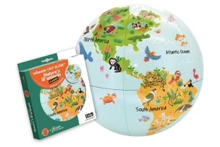 CALY Pripučiamas gaublys-kamuolys Gyvūnai mažyliams, 30 cm