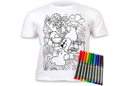 Splat Planet marškinėliai su flomasteriais Kapibara