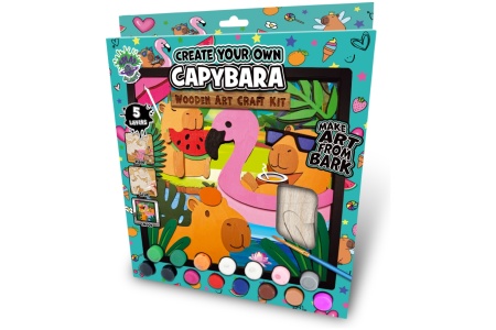 Splat Planet medinis 3D spalvinimo paveikslas, Kapibara