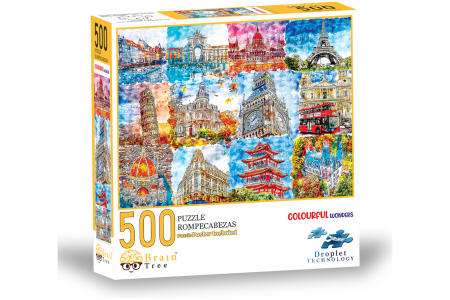 Brain Tree dėlionė, Spalvoti stebuklai, 500 det.