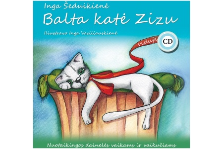 Dainų knygelė su CD, Balta katė Zizu