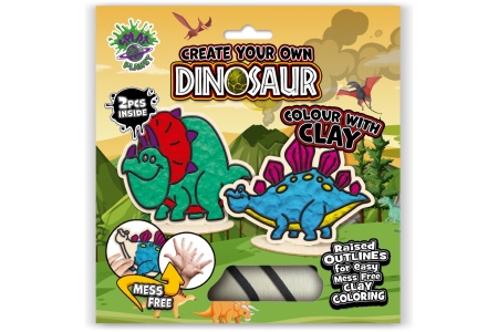 Splat Planet kūrybinis modelino rinkinys su mediniais Dinozaurais