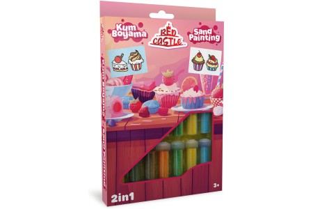 Red Castle kūrybinis smėlio rinkinys 2in1, Keksiukas