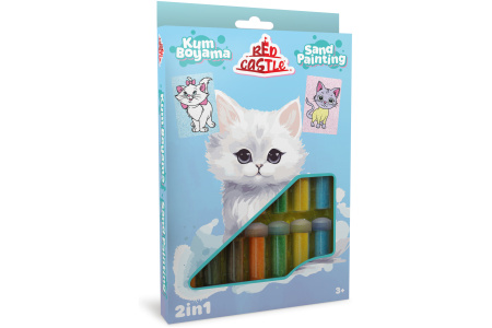 Red Castle kūrybinis smėlio rinkinys 2in1, Katytė