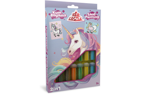 Red Castle kūrybinis smėlio rinkinys 2in1, Vienaragis