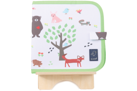 Jaq Jaq Bird piešimo knyga su netepančiomis kreidelėmis, Miškas