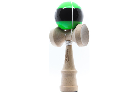 Kendama žaislas, medinis/žalias