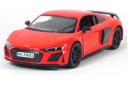 KiNSMART automobilis, 2020 Audi R8 Coupé, raudonas