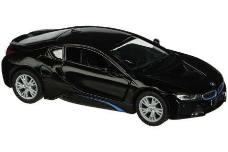 KiNSMART automobilis, BMW i8, juodas