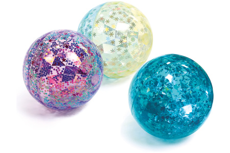 LUDI sensorinis kamuoliukas su blizgučiais, 1 vnt.