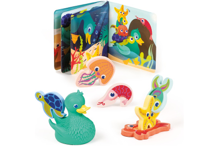 LUDI vonios rinkinys 3in1 Laiminga antis ir draugai