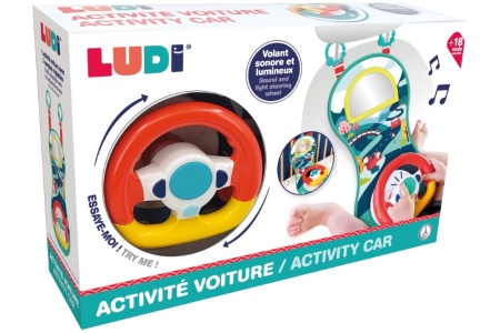 LUDI interaktyvus prikabinamas automobilio vairas