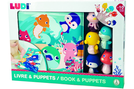 LUDI maudymosi knygelė su pirščiukų žaidimu