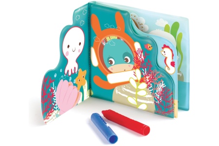 LUDI maudymosi spalvinimo knygelė su kreidelėmis