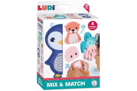 LUDI maudymosi žaislas, sudėk ir prilipink