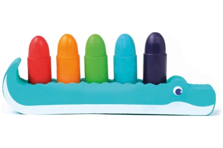 LUDI maudymosi žaislų rinkinys, Kreidelės su krokodilu