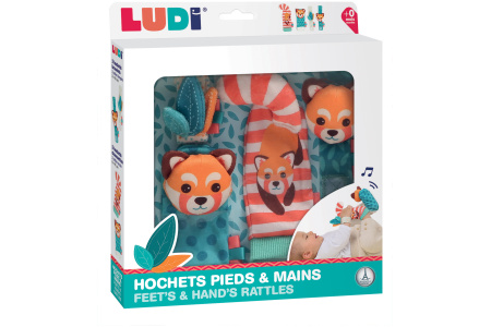 LUDI pėdų ir rankų barškučių rinkinys