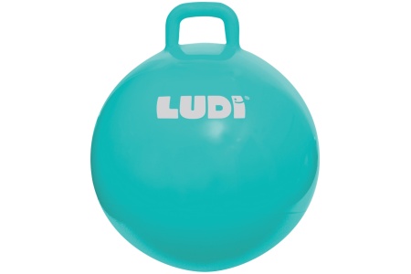 LUDI šokinėjimo kamuolys, mėlynas 55 cm