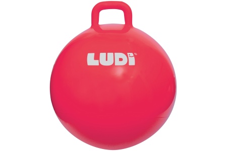 LUDI šokinėjimo kamuolys, raudonas 55 cm