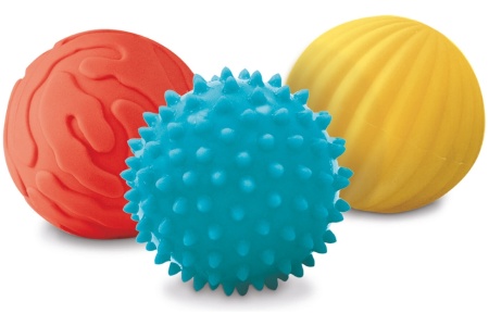 LUDI sensoriniai kamuoliukai, 3 vnt.